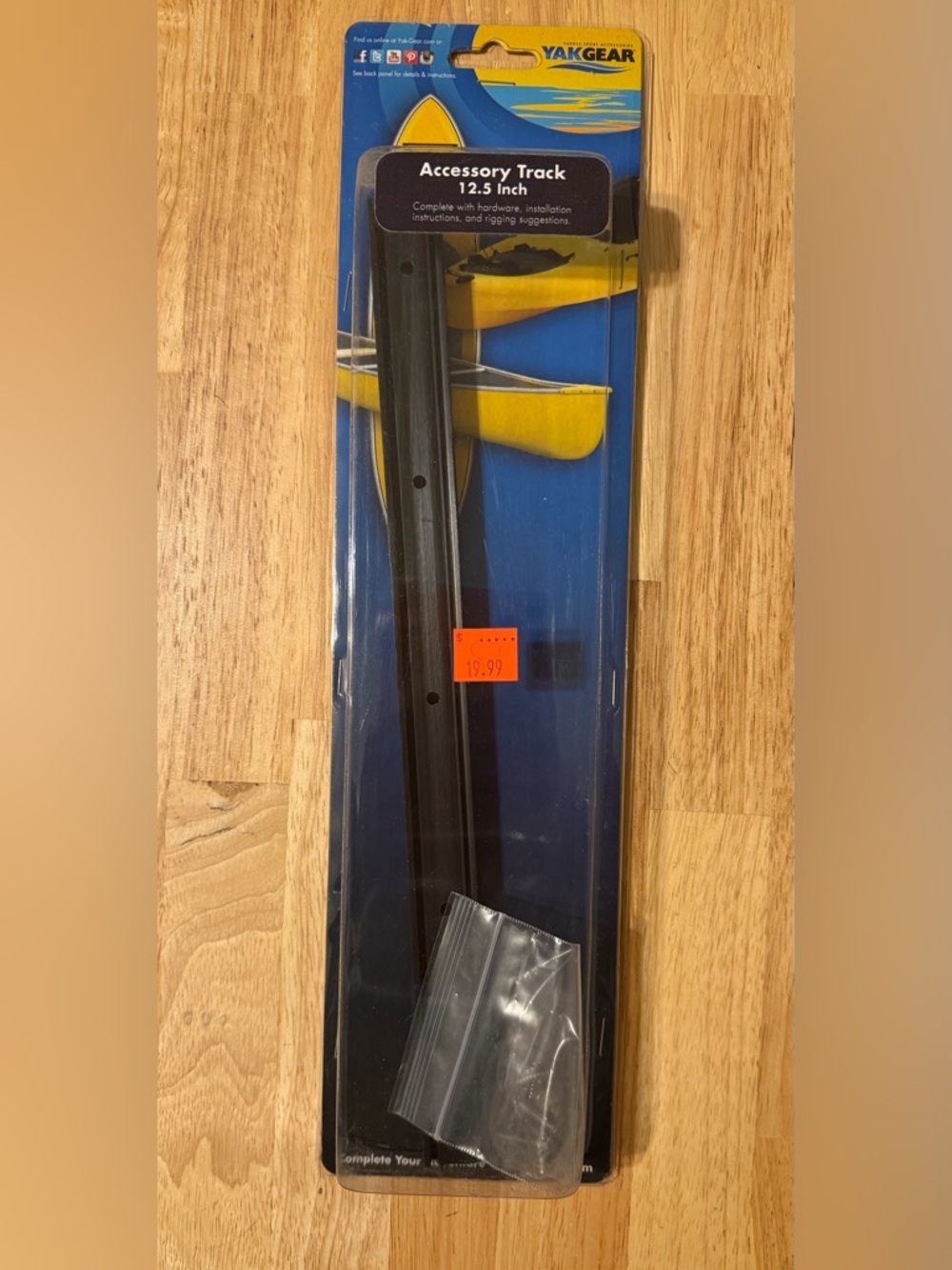 YakGear Kayak Accessory Track 12.5" in Black